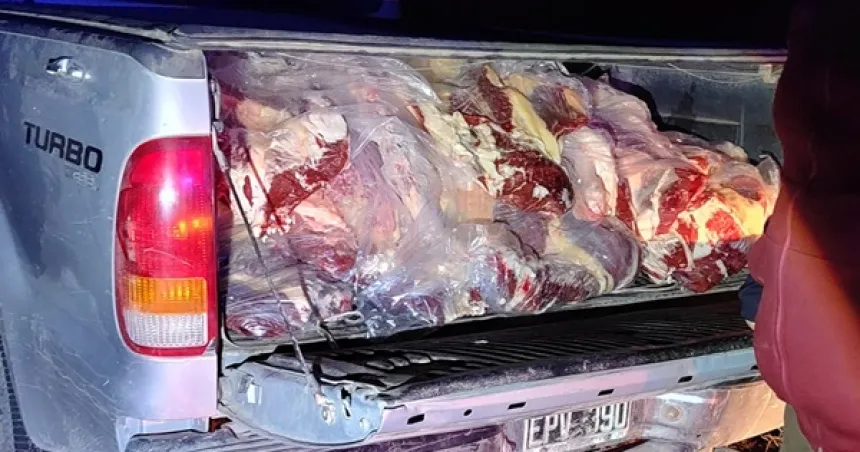 25 de Mayo: Secuestraron y quemaron costillares vacunos