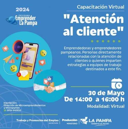 Anunciaron capacitación sobre “Atención al cliente”