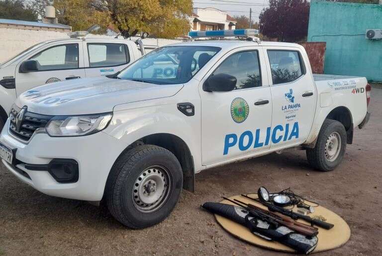 Cuatro cazadores furtivos fueron detenidos luego de una persecución en el oeste provincial
