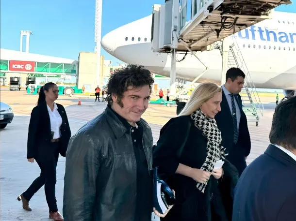 Javier Milei inicia su cuarto viaje a Estados Unidos