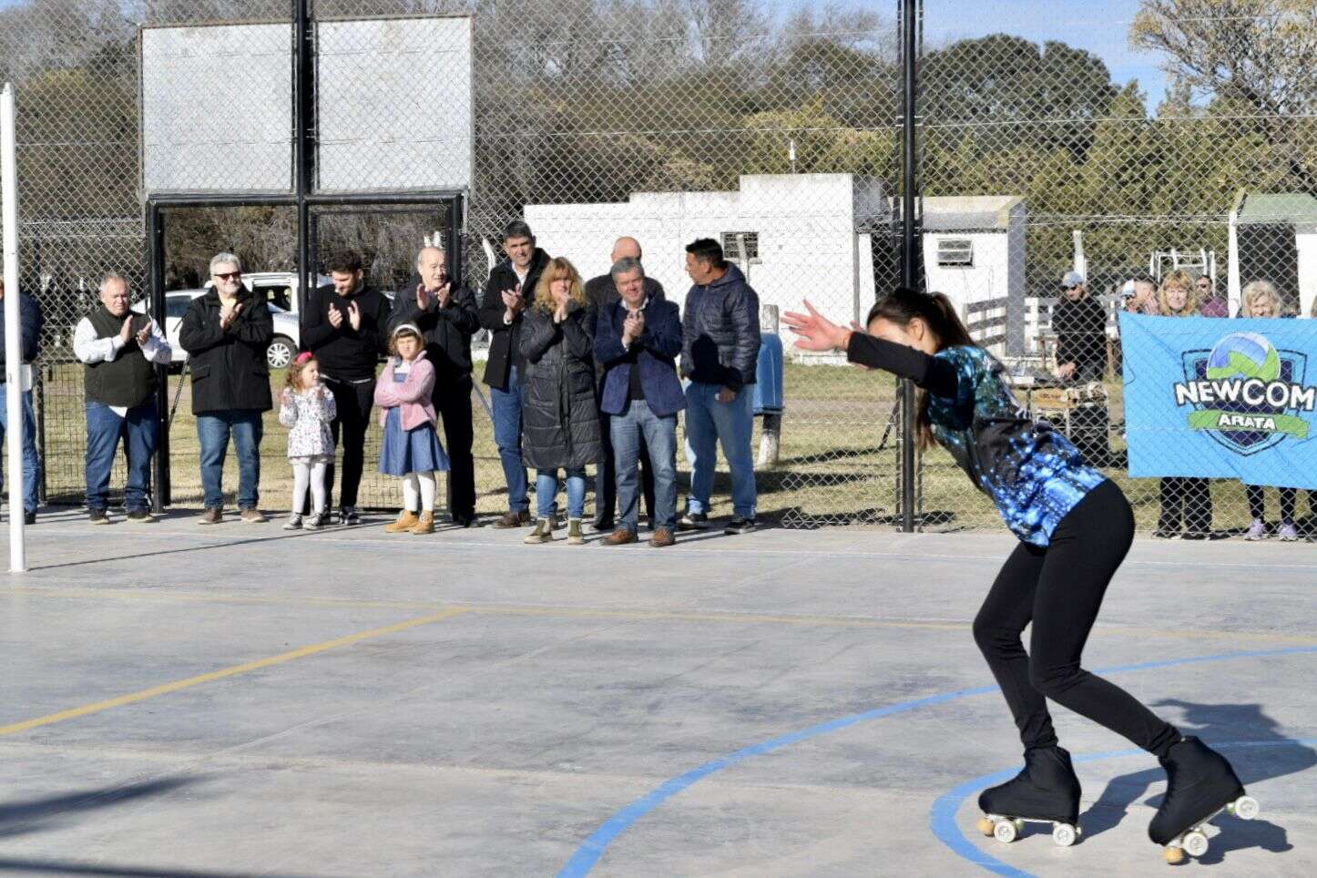 Arata: Inauguraron el “Polideportivo Diego Armando Maradona”