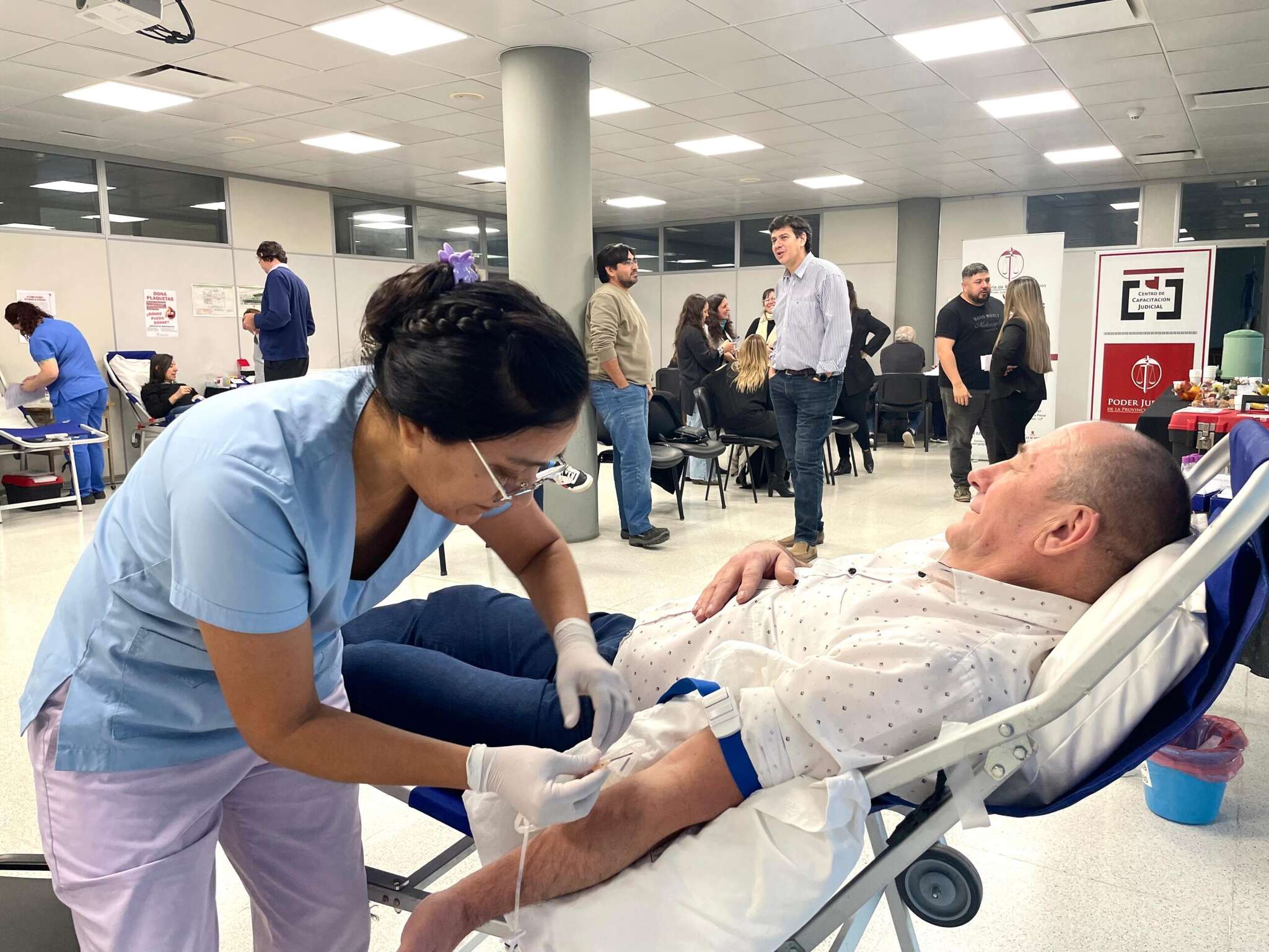 Realizaron la primera campaña de donación de sangre del Poder Judicial