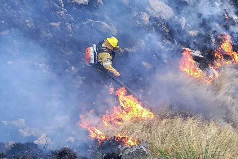 Córdoba: Imputaron a un hombre por agredir a bomberos en el combate de los incendios