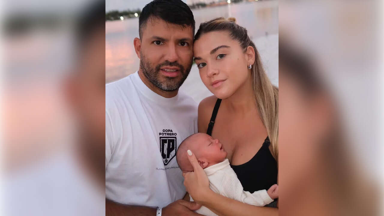 Los primeros días de Olivia, la hija del Kun AgÃ¼ero, que ya cuenta con una seguridad muy especial