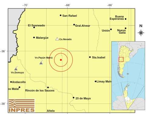 Un sismo de 2,6Â° en la escala Richter en Mendoza, se sintió en La Humada