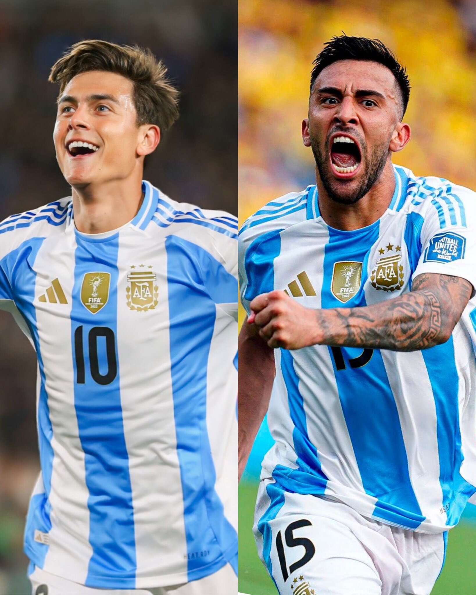 Fútbol: Dybala y Nico González son bajas de la Selección Argentina