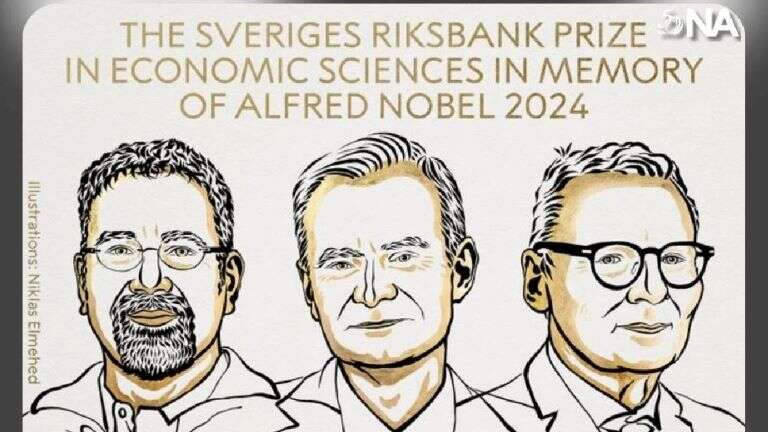 Distinción: Daron Acemoglu, Simon Johnson y James A. Robinson recibieron el Premio Nobel de Economía