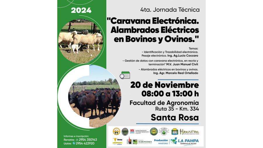 Dictarán jornada sobre “Caravana electrónica y alambrados eléctricos en bovinos y ovinos”
