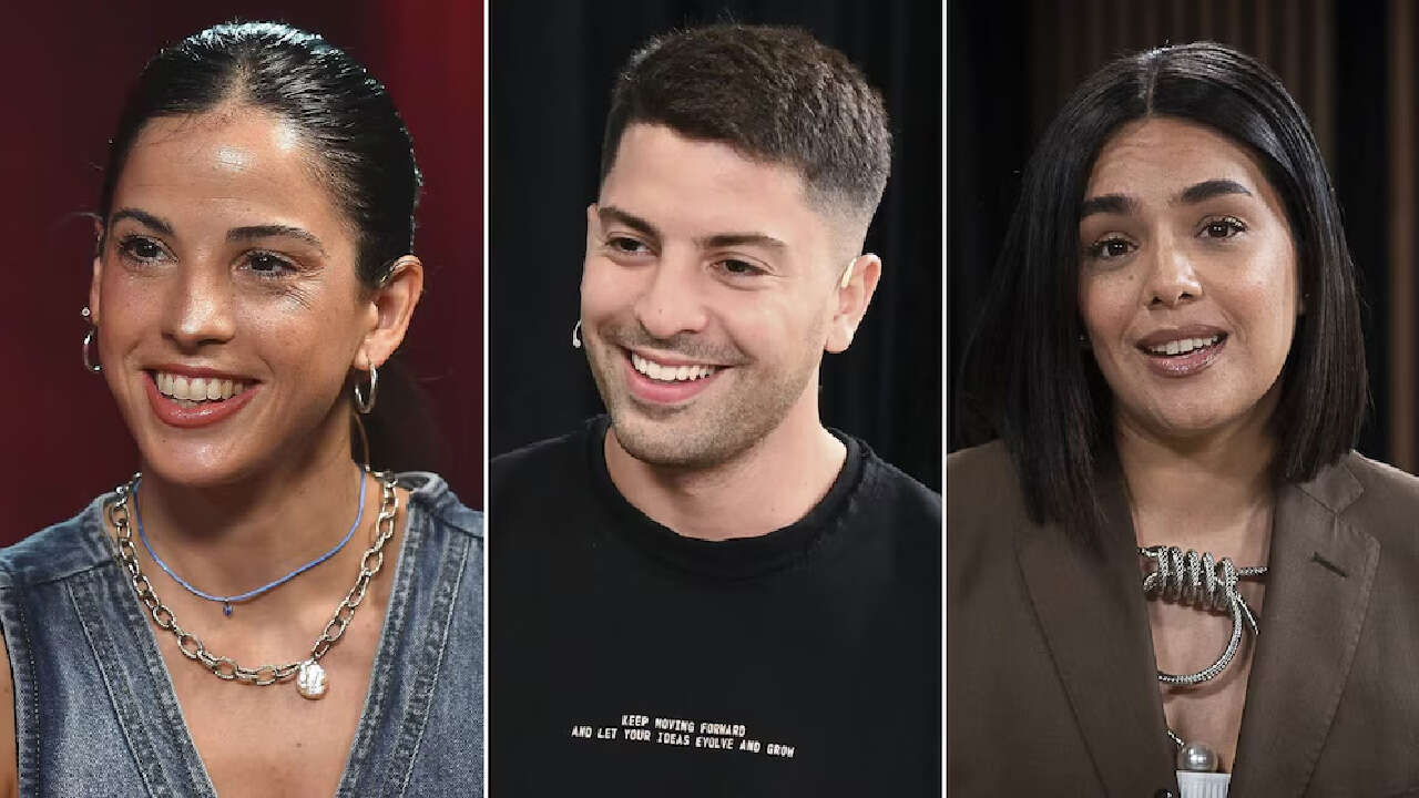 Las fotos de Cande Molfese, Gastón Edul y Ãngela Leiva en la fiesta de Bake Off Famosos: miradas, abrazos y sonrisas cómplices