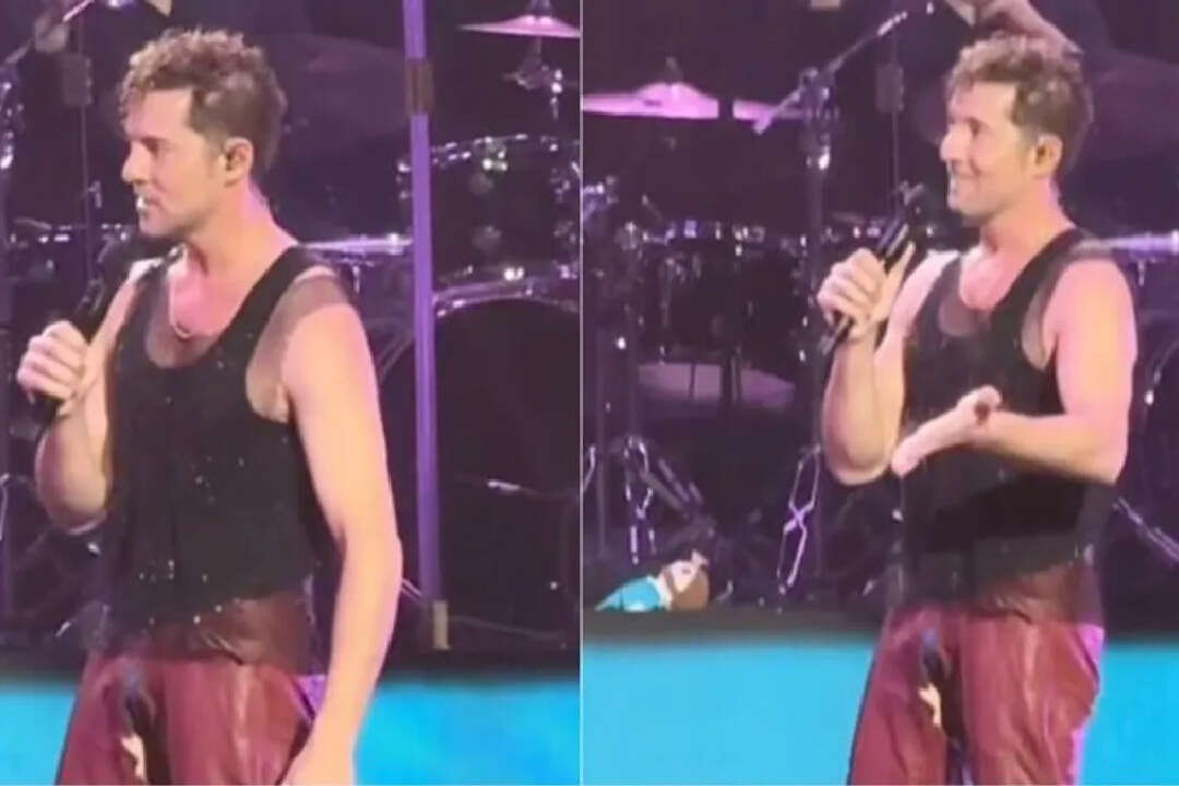 El desopilante blooper de David Bisbal en pleno concierto en Buenos Aires: “Se me ha roto todo”