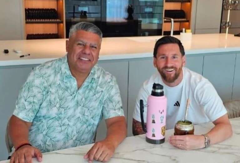 Fútbol: Lionel Messi y Claudio Tapia despidieron el 2024 a puro mate