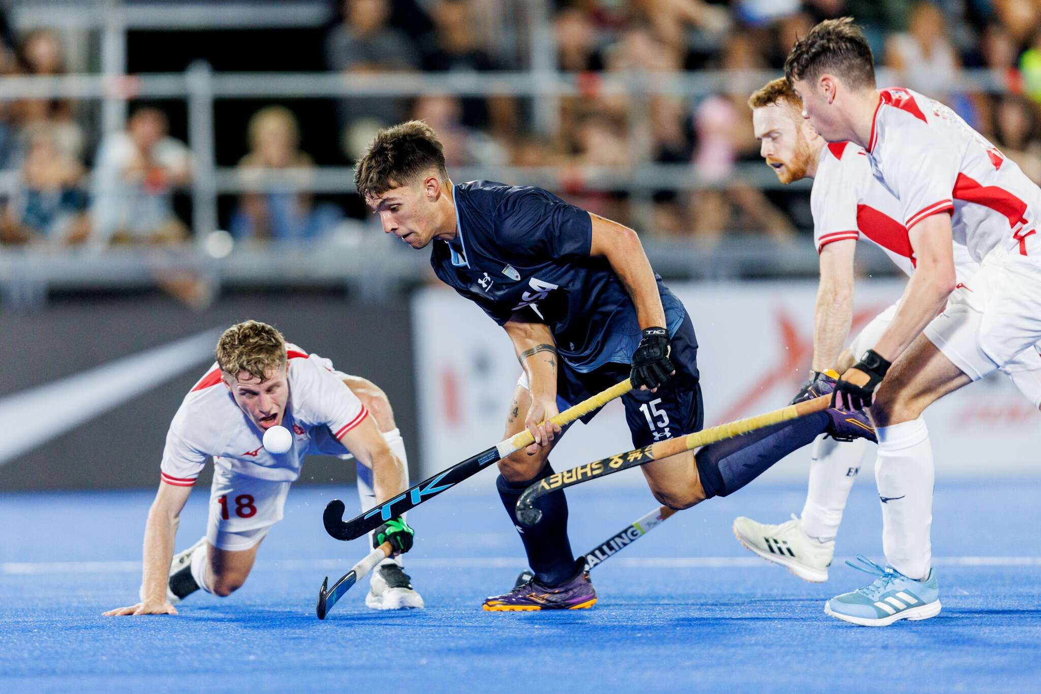 Hockey: Los Leones cayeron en su segundo partido frente a Inglaterra