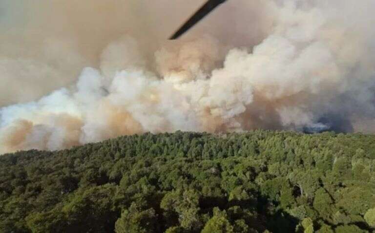 Río Negro: Ya se consumieron más de 1.800 hectáreas en el incendio en el Parque Nacional Nahuel Huapi