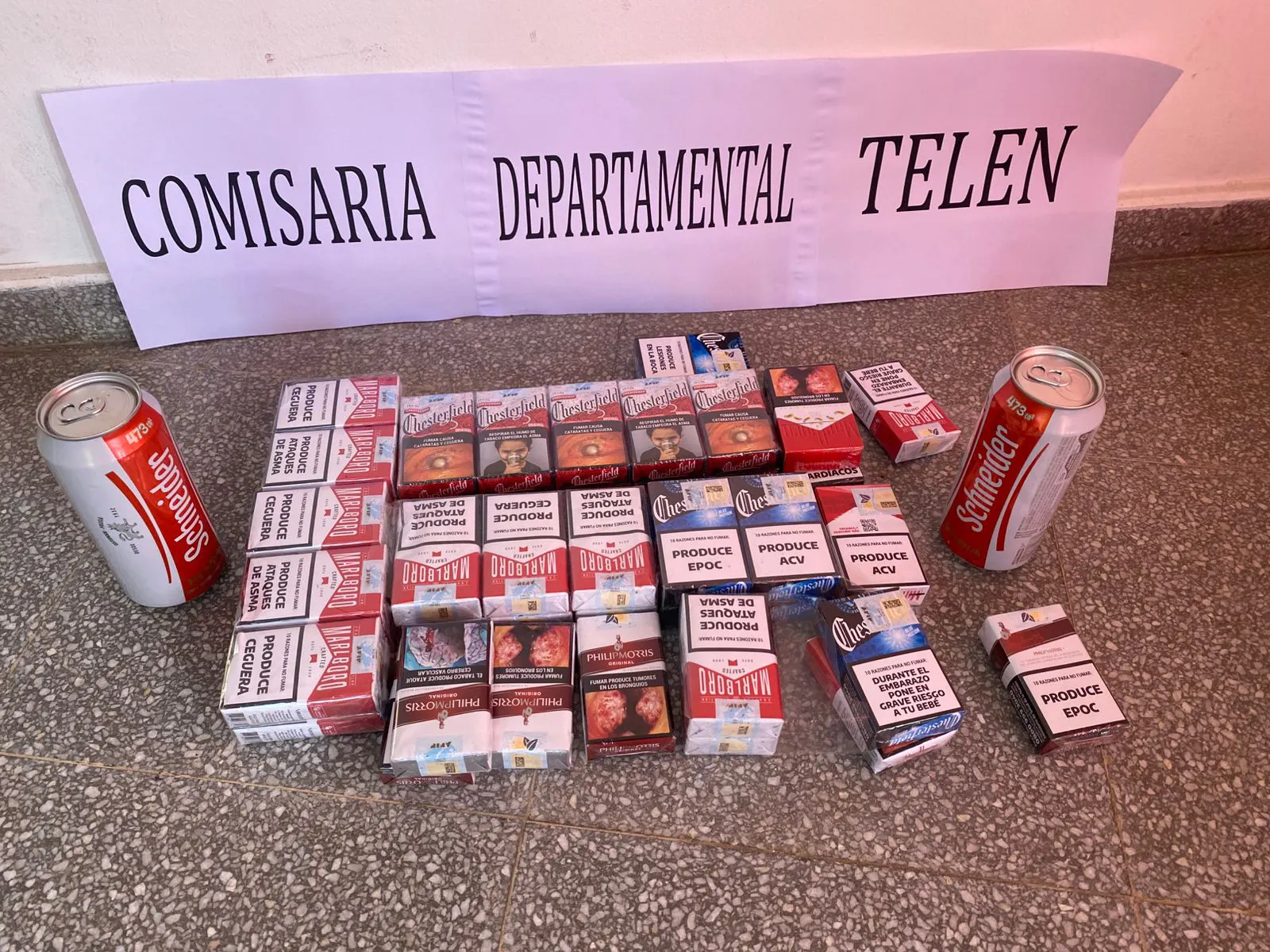 Robo en un kiosco de Telén: Recuperaron cigarrillos y bebidas