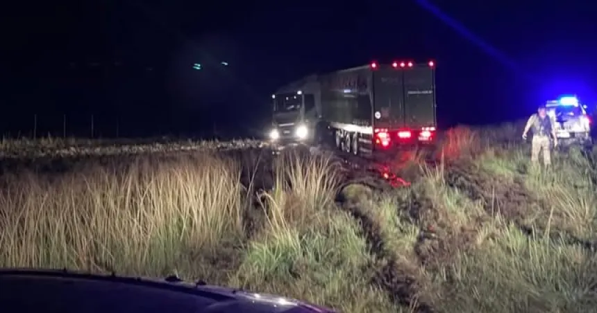 Un chofer resultó herido luego de un vuelco en la ruta 152