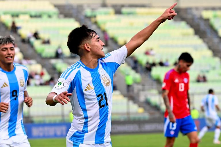 Fútbol: La Selección argentina Sub 20 le ganó a Chile en el inicio del hexagonal final del Sudamericano