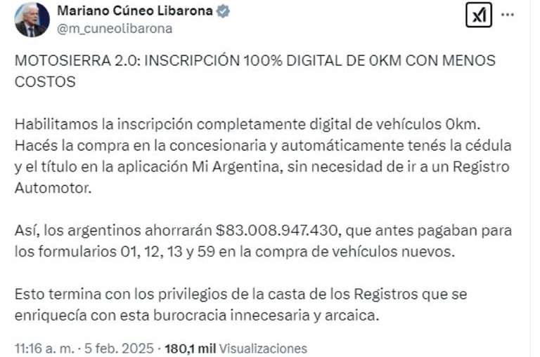 Fin del patentamiento en registro de la propiedad automotor, la novedad que cambiará las ventas de los 0KM