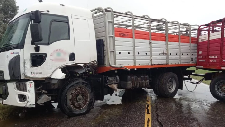 Camionero pampeano involucrado en un choque en la Ruta 5