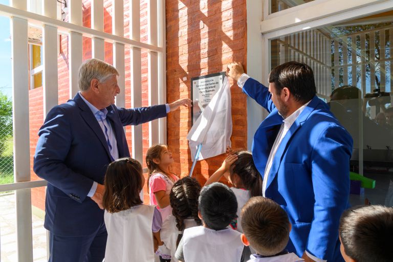 El gobernador Ziliotto inauguró un Centro de Desarrollo Infantil en Carro Quemado