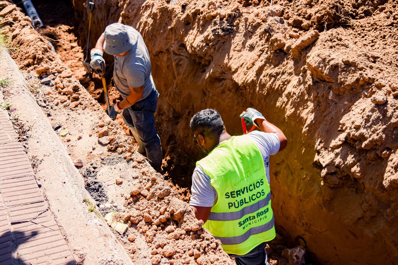 Santa Rosa: El Municipio finalizó la obra de recambio de cloacas en el BÂ° Fitte