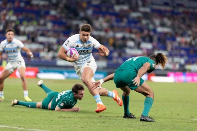 Rugby: Los Pumas 7s vencieron a Irlanda y son semifinalistas tras 21 años