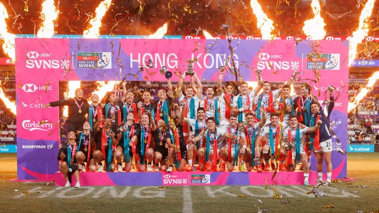 Rugby: Los Pumas 7’s se consagraron por primera vez campeones en Hong Kong