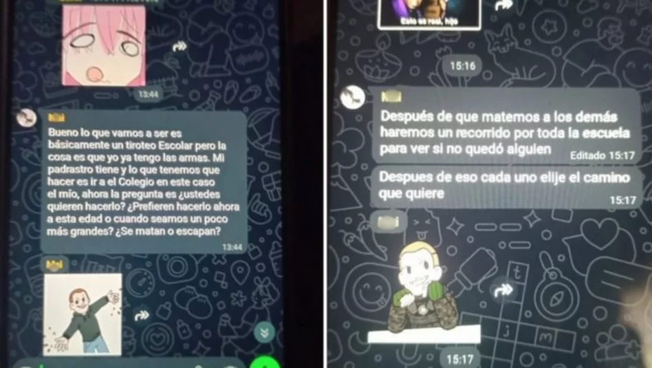 Alarma en Maschwitz por escalofriante plan escolar revelado en un grupo de WhatsApp