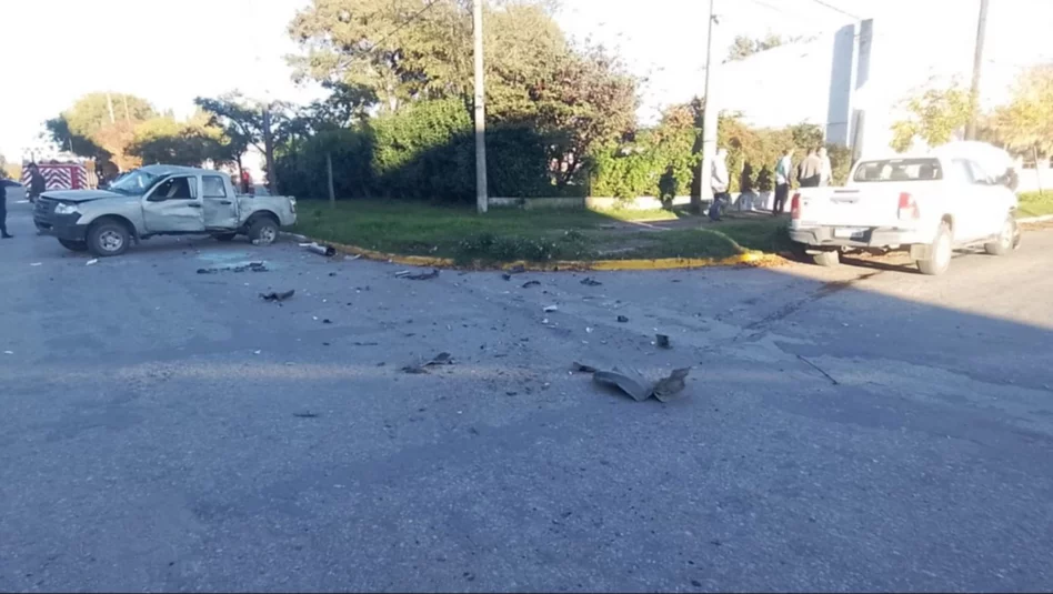 Colisión en el centro de Guatraché dejó dos personas hospitalizadas
