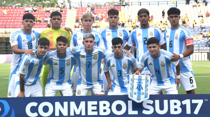 La Selección argentina Sub 17 se juega el quinto puesto ante Paraguay en el cierre del Sudamericano