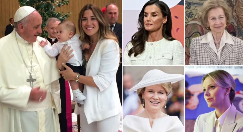 Quiénes son las mujeres que pueden vestir de blanco frente al Papa y por qué Jimena Barón rompió el protocolo