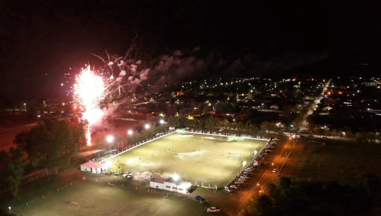 Alta Italia Foot Ball Club inauguró un sistema de iluminación eficiente
