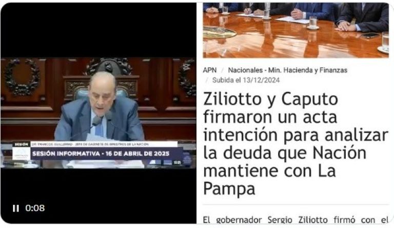 Ziliotto: “Señor Jefe de Gabinete, lo que usted expresa no tiene nada que ver con la realidad”