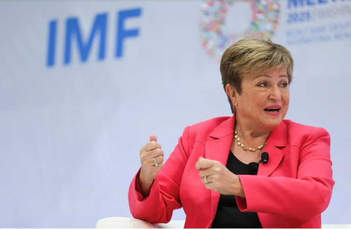 Kristalina Georgieva destacó las previsiones de crecimiento de la Argentina en medio de la desaceleración global