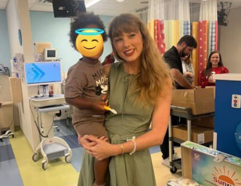 Taylor Swift visitó un hospital de niños y sorprendió a todos: las fotos que se volvieron virales