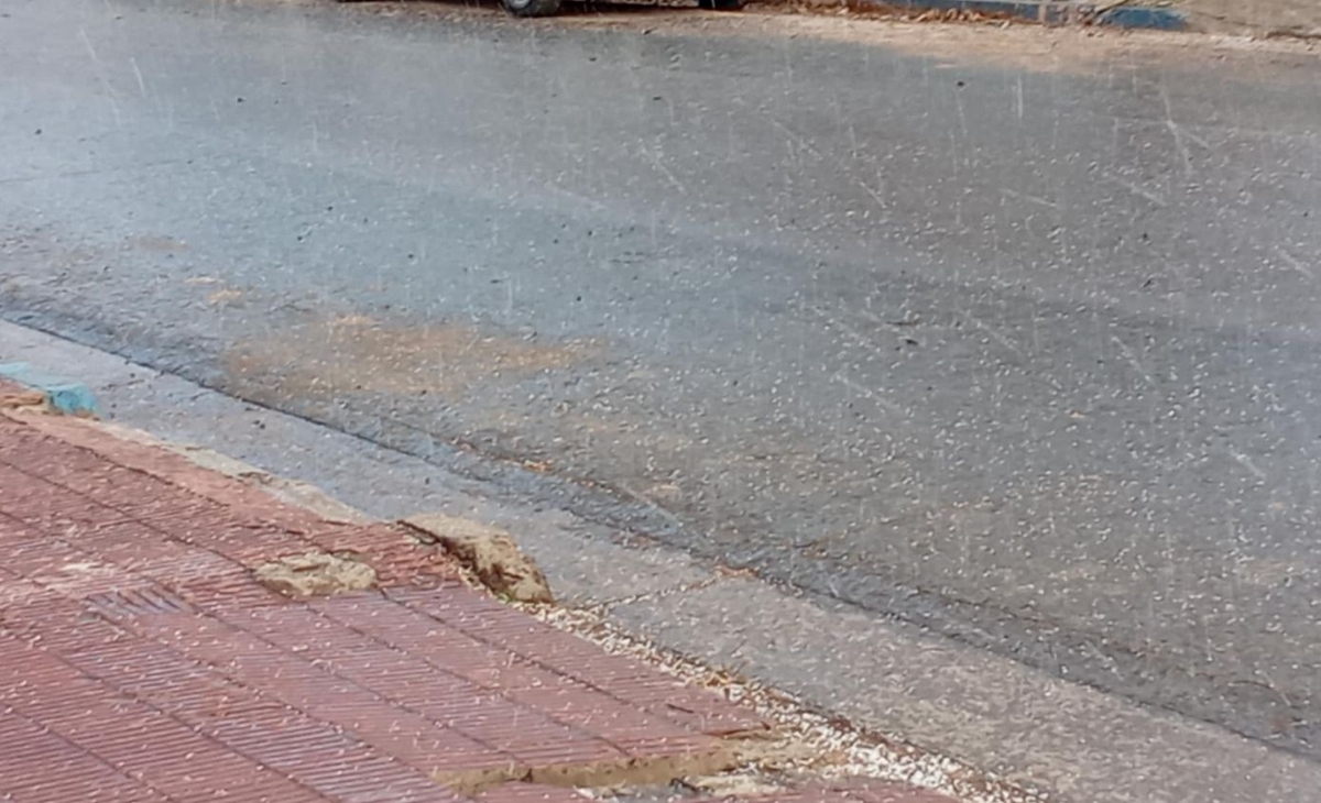 Cayó graupel en Santa Rosa, Toay, Victorica y Telén