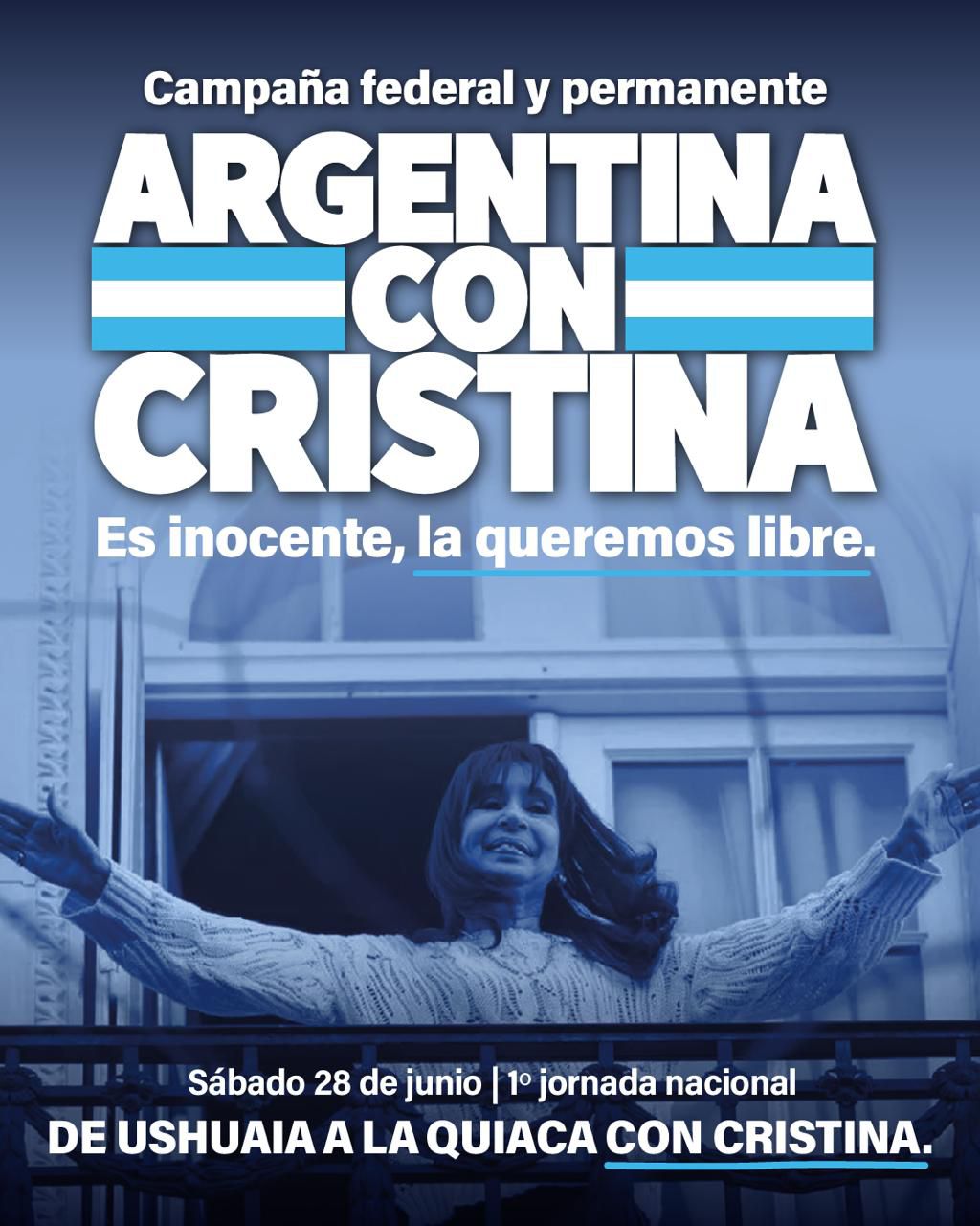“De Ushuaia a la Quiaca”: el PJ lanzó la primera jornada nacional de respaldo a Cristina Kirchner