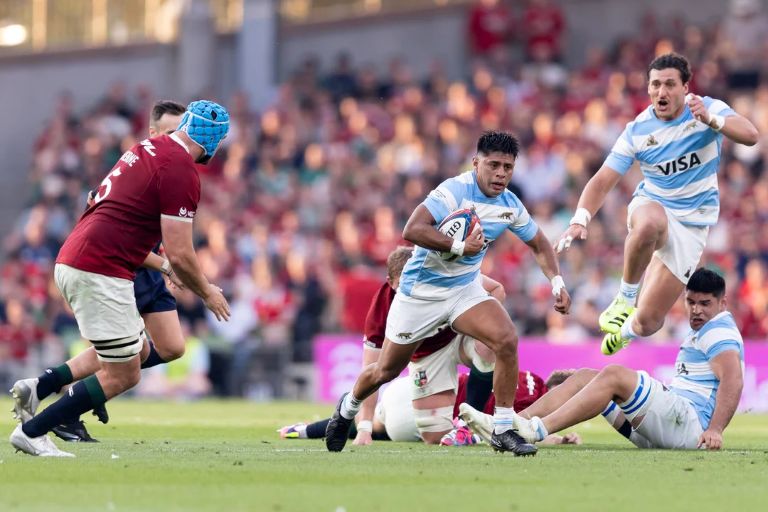 Rugby: ¡Hazaña histórica de Los Pumas! Vencieron a los British & Irish Lions en Dublín con un try agónico