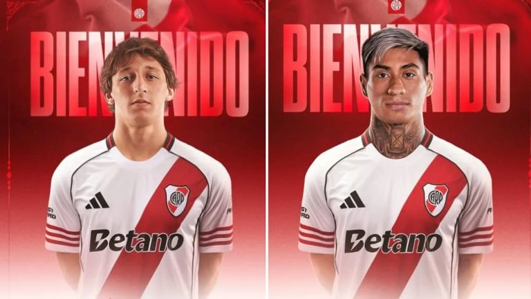 Fútbol: Galarza y Portillo ya son del “Millonario”, River oficializó a sus dos nuevos mediocampistas